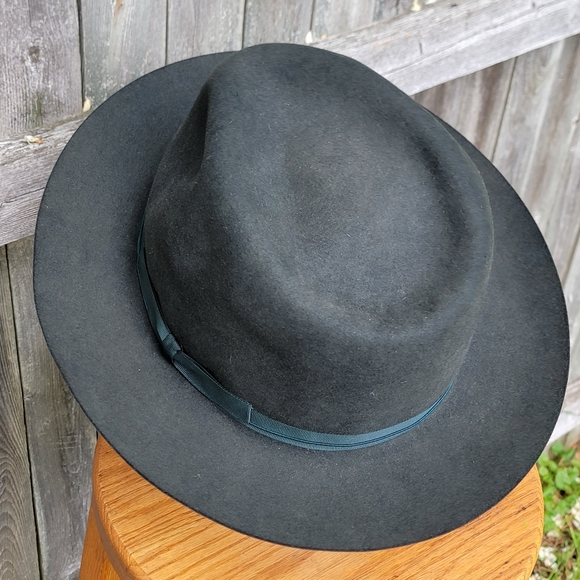 Vintage Green Fedora Custom Worth & Worth Wilson Fedora Hat Size 7 5/8 Retro - Picture 13 of 15